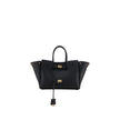 Black Calf Leather Bos Taurus Shoulder BagBalenciaga’s Bel Air small Shoulder Bag is a perfect example of style and functionality. Featuring two tubular leather handles and an adjustable, removable shoulder strap, it offers versatility and comfort. The em