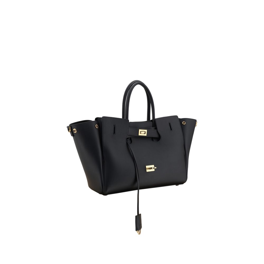 Black Calf Leather Bos Taurus Shoulder BagBalenciaga’s Bel Air small Shoulder Bag is a perfect example of style and functionality. Featuring two tubular leather handles and an adjustable, removable shoulder strap, it offers versatility and comfort. The em