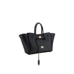 Black Calf Leather Bos Taurus Shoulder BagBalenciaga’s Bel Air small Shoulder Bag is a perfect example of style and functionality. Featuring two tubular leather handles and an adjustable, removable shoulder strap, it offers versatility and comfort. The em
