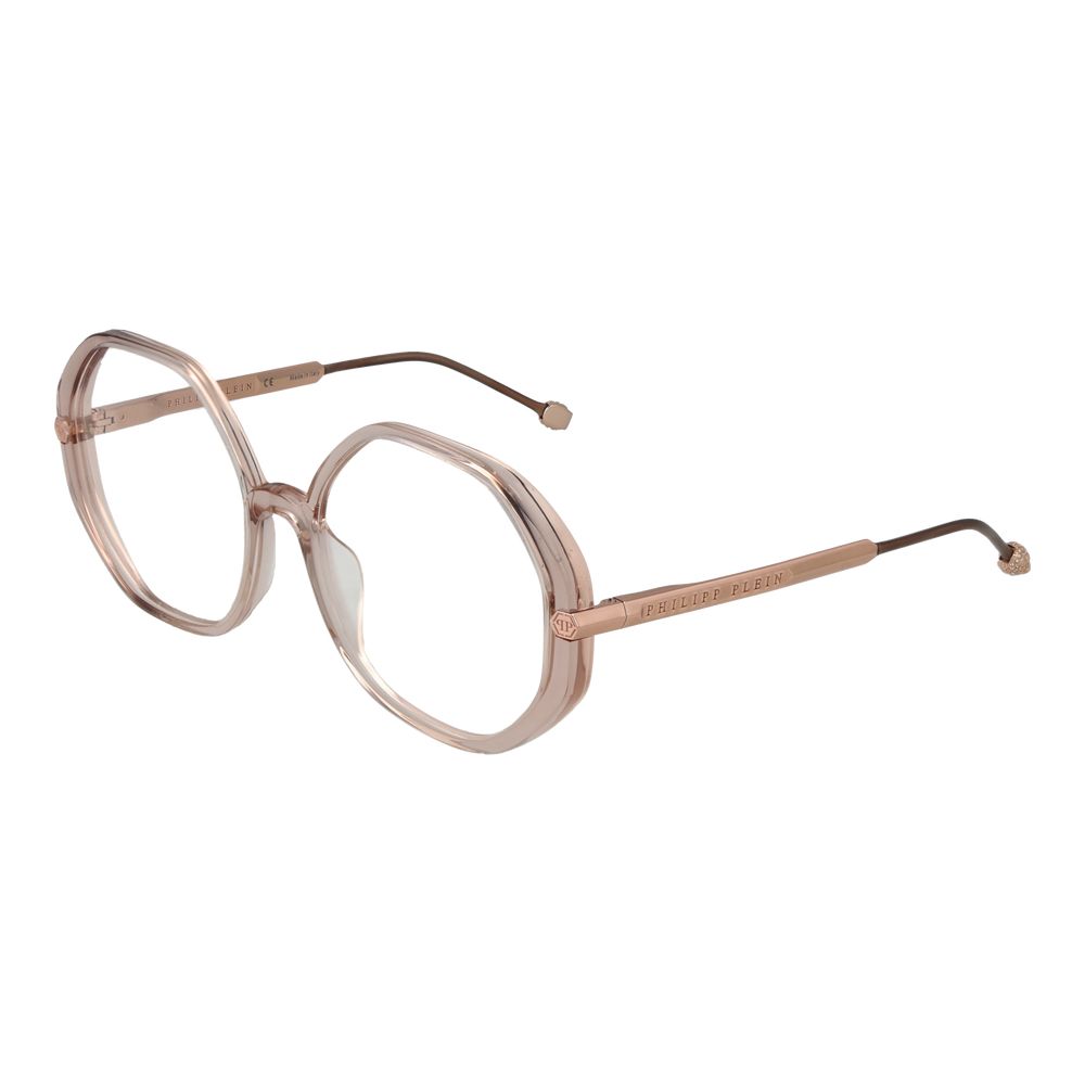 Pink Cellulose Acetate Glasses (Frames)Gender Women Main color Rose Frame color Rose Frame material Cellulose Acetate Rim Style Full-Rim Lenses Color Demo glasses Lenses Material Plastic Lenses Effect No Extra Lenses Height 54 Bridge width 18 Frame width