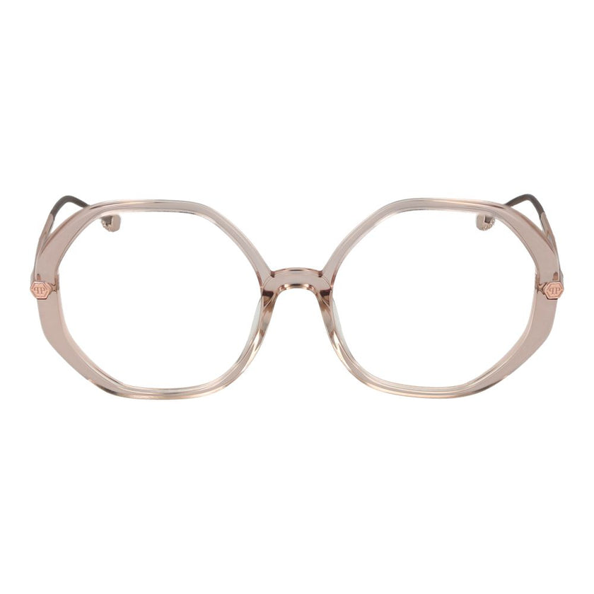 Pink Cellulose Acetate Glasses (Frames)Gender Women Main color Rose Frame color Rose Frame material Cellulose Acetate Rim Style Full-Rim Lenses Color Demo glasses Lenses Material Plastic Lenses Effect No Extra Lenses Height 54 Bridge width 18 Frame width