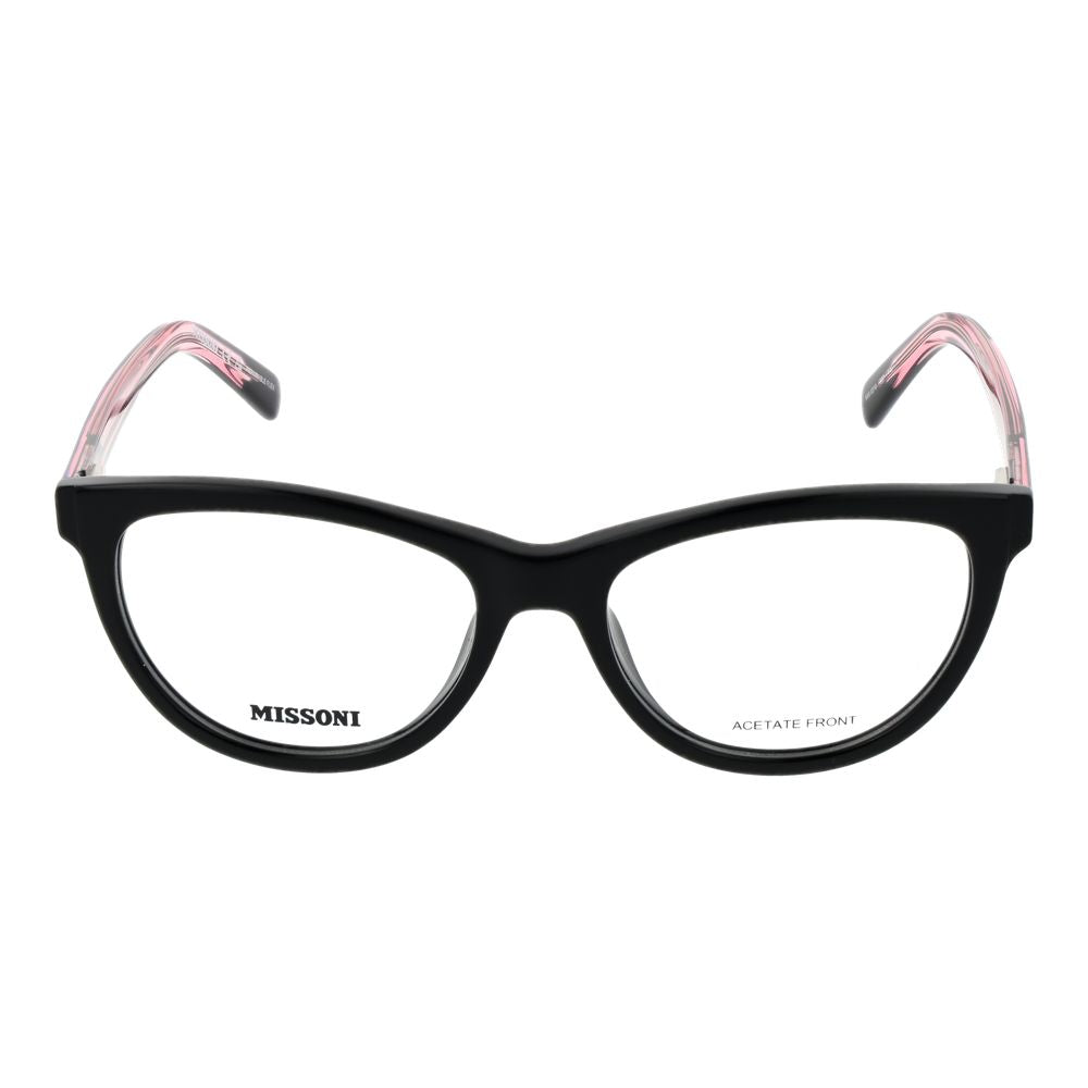 Black Synthetic Round Glasses Frames for Women
