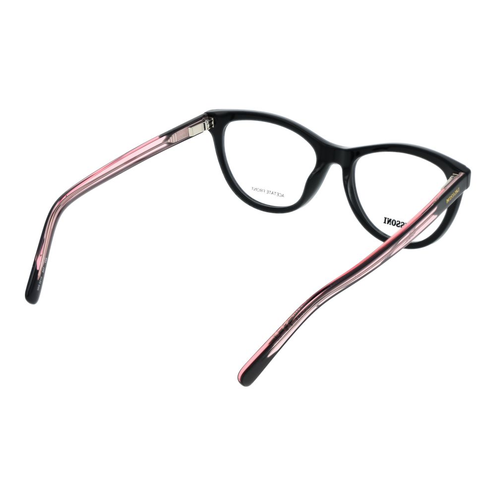 Black Synthetic Round Glasses Frames for Women