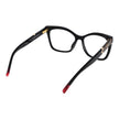 Black Acetate Glasses (Frames)Gender Women Shipment includes Branded case Main color Black Frame color Black Frame material Acetate Rim Style Full-Rim Lenses Color Demo glasses Lenses Material Plastic Lenses Effect No Extra Lenses Height 43 Bridge width 1