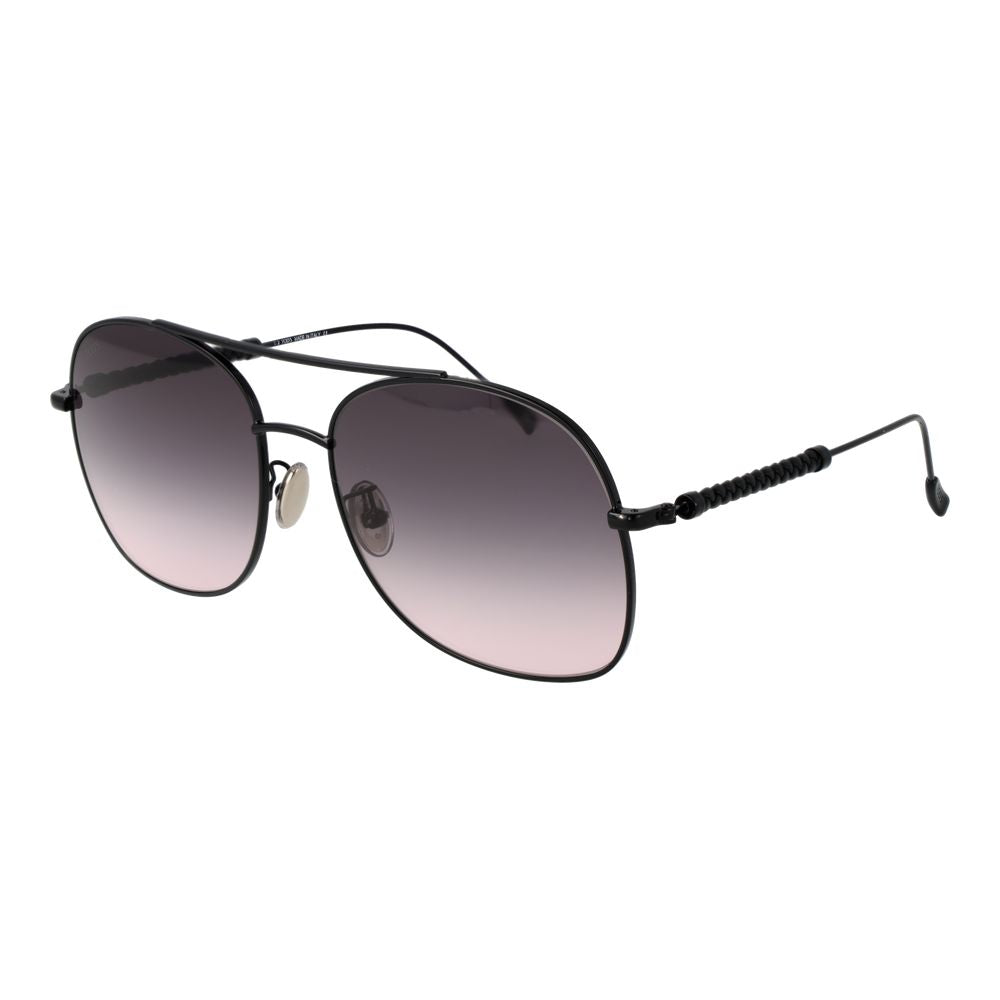 Sonnenbrille mit schwarzem Kunststoffrahmen und Verlaufsgläsern