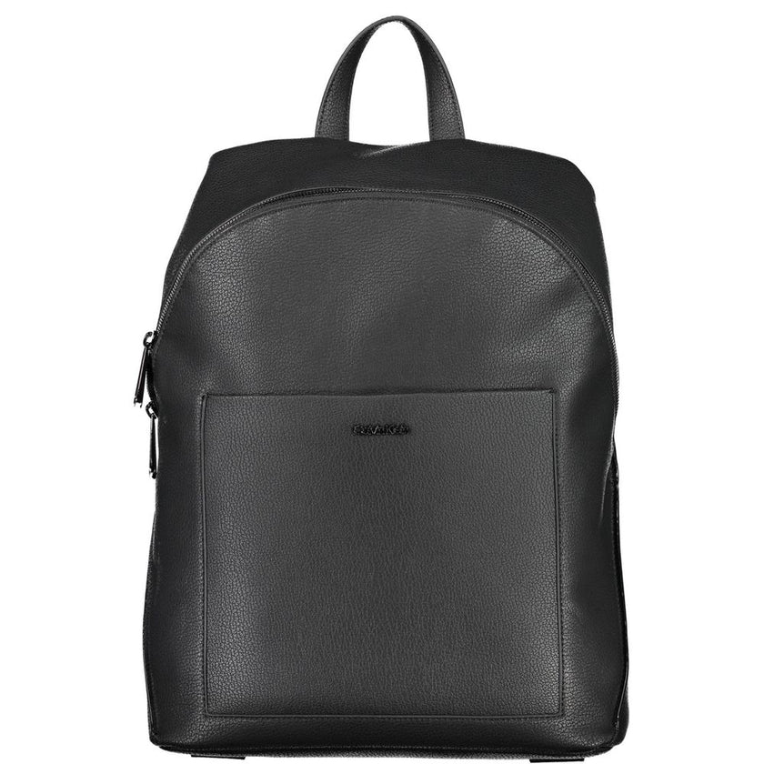Black Polyester BackpackLAPTOP BACKPACK, 1 HANDLE, ADJUSTABLE STRAPS, 1 EXTERNAL POCKET, 2 INTERNAL POCKETS, ZIP CLOSURE, APPLICATION, LOGOBlack Polyester Backpack${tagsCalvin KleinAulae Black Polyester Backpack Calvin KleinAulae Black Polyester Backpack