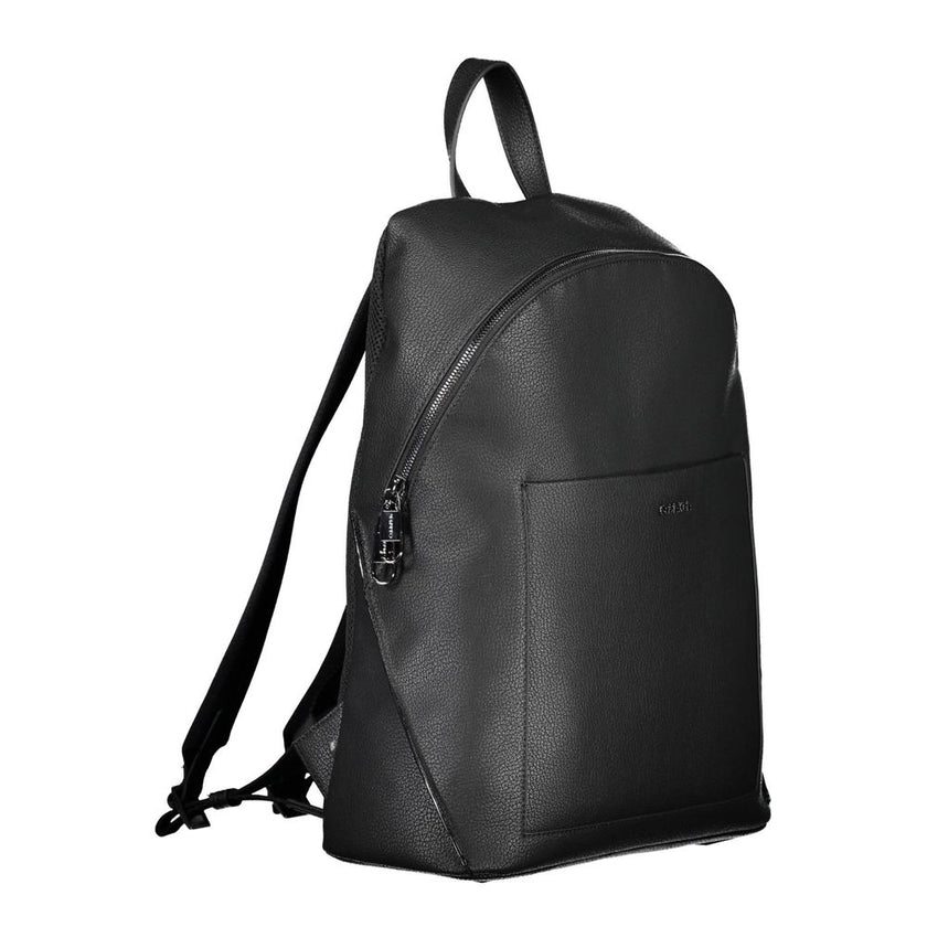 Black Polyester BackpackLAPTOP BACKPACK, 1 HANDLE, ADJUSTABLE STRAPS, 1 EXTERNAL POCKET, 2 INTERNAL POCKETS, ZIP CLOSURE, APPLICATION, LOGOBlack Polyester Backpack${tagsCalvin KleinAulae Black Polyester Backpack Calvin KleinAulae Black Polyester Backpack