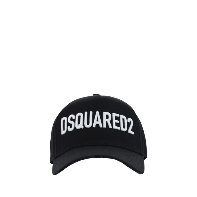 Black Cotton Cap (Baseball Hat)Cotton Baseball Hat by Dsquared2, perfect for adding an urban and distinctive touch to everyday looks. Featuring an adjustable back closure for a customized fit, it features the brand’s iconic monogram printed in contrast on