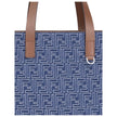 Light Blue Cotton Shoulder BagFendi’s Tote Bag combines casual style with iconic details. Made of embroidered denim with an all-over FF pattern, it is enhanced with two flat leather handles and FF metal details on the sides for a distinctive, contemporary