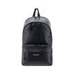 Explorer BackpackCalfskin Explorer Backpack by Balenciaga, double-slider zipper closure, contrasting printed logo on front, front patch pocket with zipper, top handle, adjustable padded shoulder straps, interior slit pocket, lined interior. Season: AW25 D