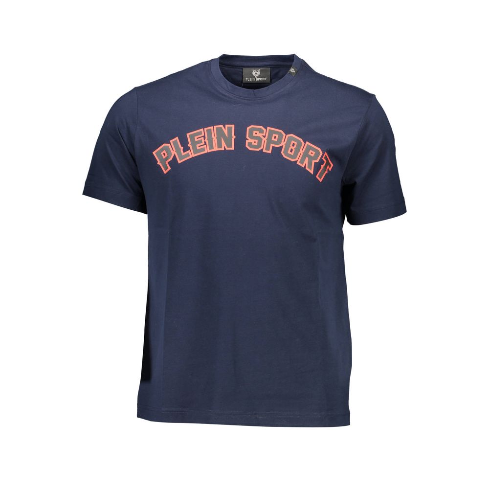 Blaues Herren-T-Shirt aus Baumwolle