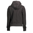 Black Cotton Women SweaterElevate your off-duty wardrobe with the epitome of comfort and style – the Calvin Klein hooded sweatshirt. This piece is not just a layer; it’s a statement, boasting long sleeves and a sleek black hue that transcends trends. With