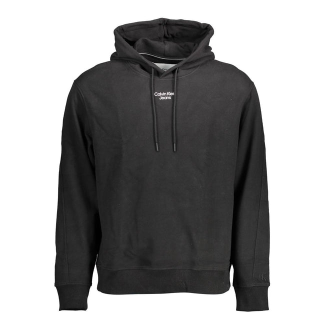 Black Cotton Men SweaterStep into effortless style with this sleek Calvin Klein hoodie, where casual elegance meets unrivaled comfort. This essential piece features bold branding to showcase your taste for refined trends. It’s the perfect addition to your