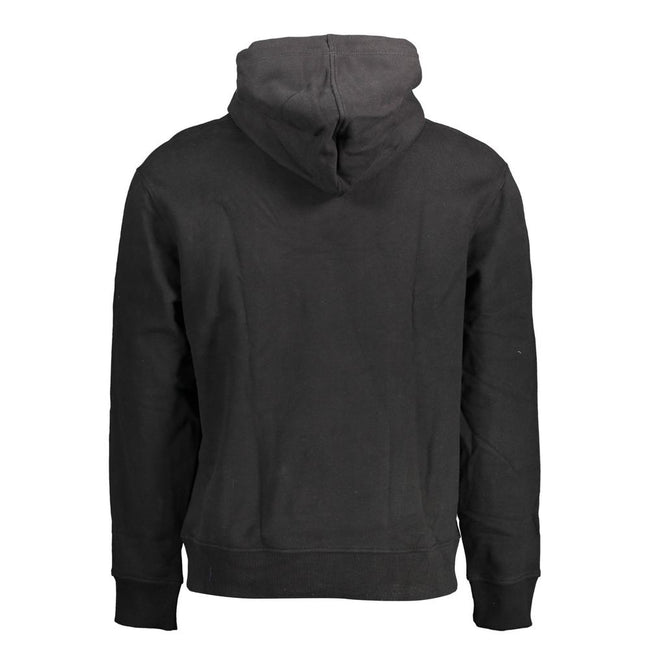 Black Cotton Men SweaterStep into effortless style with this sleek Calvin Klein hoodie, where casual elegance meets unrivaled comfort. This essential piece features bold branding to showcase your taste for refined trends. It’s the perfect addition to your