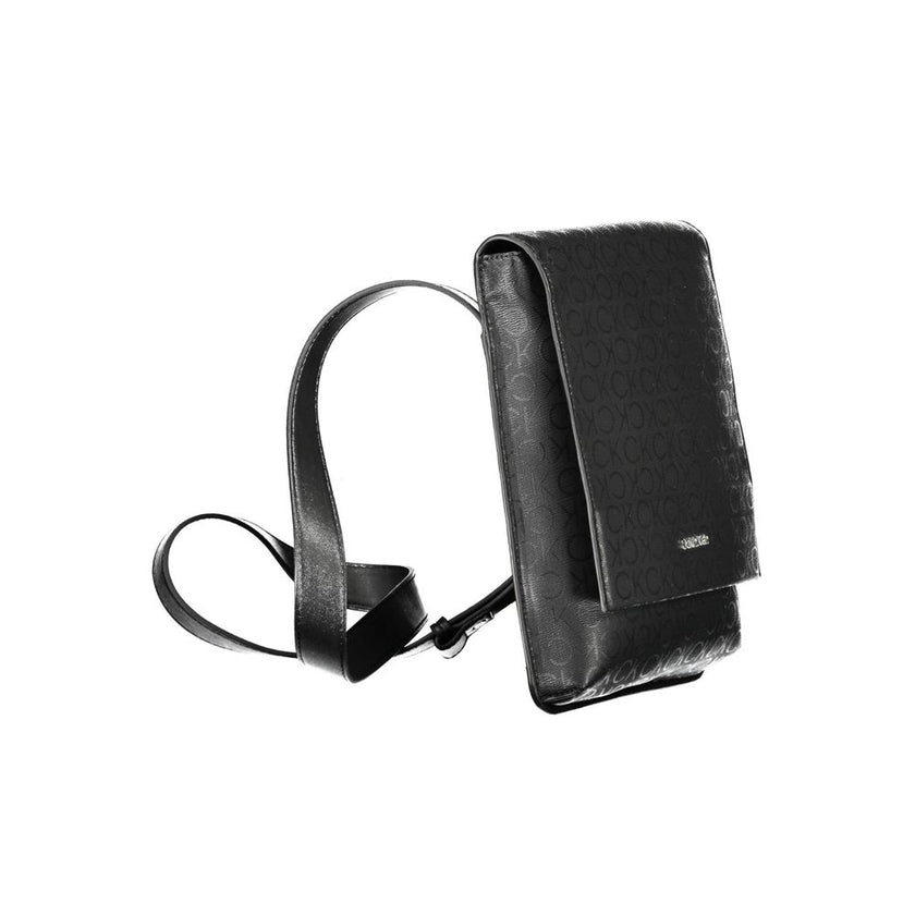 Black Polyester Shoulder Bagadjustable shoulder strap, 1 inside pocket. contrasting details, snap closure, logo, 50% recycled materialsBlack Polyester Shoulder Bag${tagsCalvin KleinAulae Black Polyester Shoulder Bag Calvin KleinAulae Black Polyester Shoul