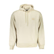 Beige Cotton Men SweaterStep into sustainable luxury with this Calvin Klein icon—a long-sleeved sweatshirt defined by its polished hooded design and signature logo embellishment. Tailored from 100% recycled cotton, it’s a trendsetting eco-conscious choice