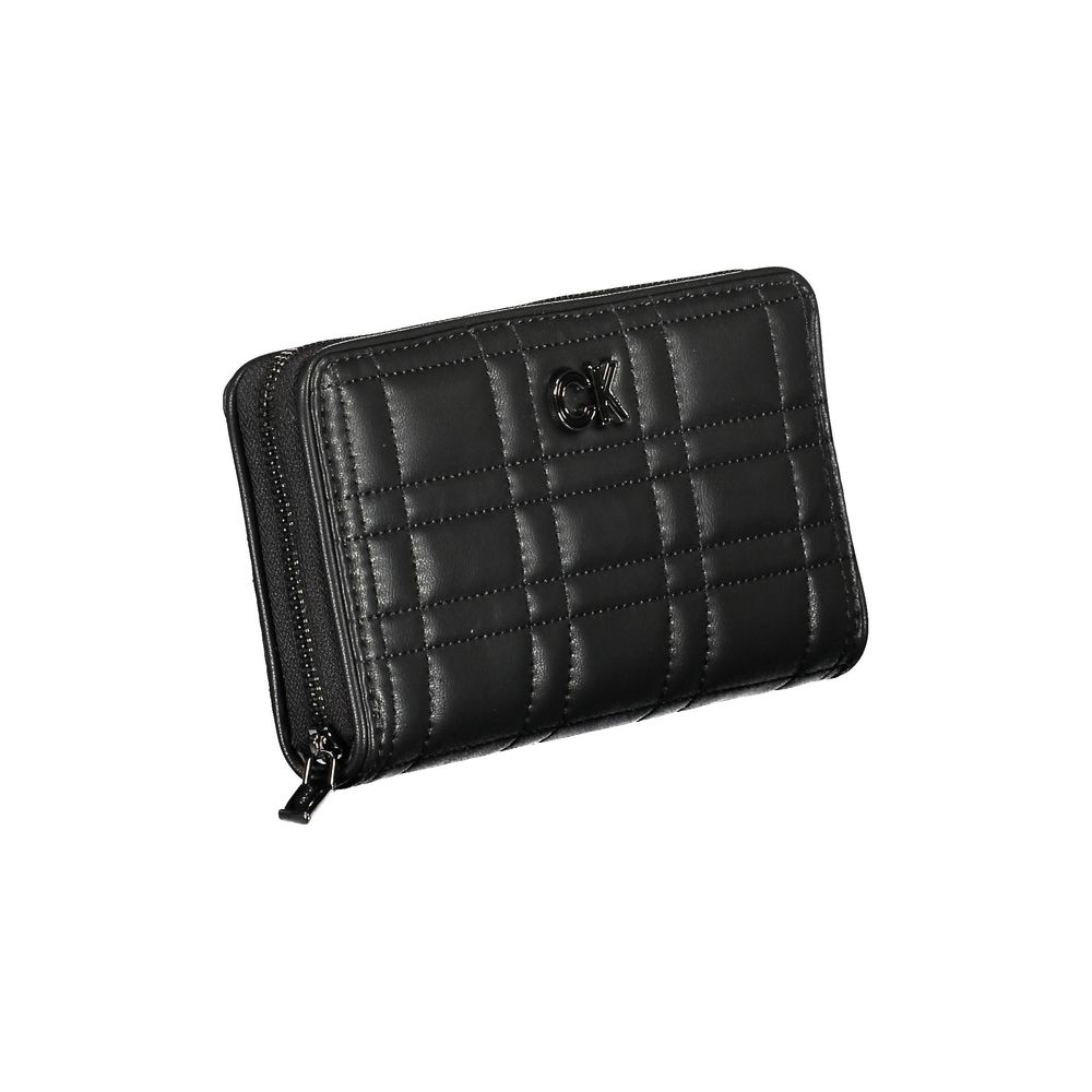 Black Polyester Walletwallet with 5 compartments, coin purse, double spaces formed by cards, rfid blocking, contrasting details, zip closure, logoBlack Polyester Wallet${tagsCalvin KleinAulae Black Polyester Wallet Calvin KleinAulae Black Polyester Wallet