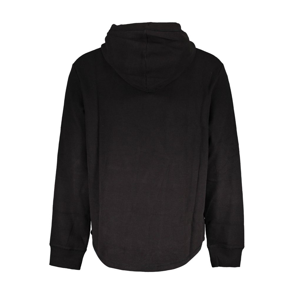 Black Cotton Men SweaterIndulge in the epitome of sleek style with this Calvin Klein long-sleeved hooded sweatshirt. Adorned with bold embroidery and the iconic logo print, it’s a manifestation of modern luxury. Crafted from a sumptuous blend of cotton an