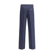 Blue Cotton Casual PantsFendi’s cotton New Rich Pants combine clean lines and distinctive details for a contemporary, refined look. Made of high-quality cotton, they feature a front zipper and button closure, belt loops at the waist, and a functional desi