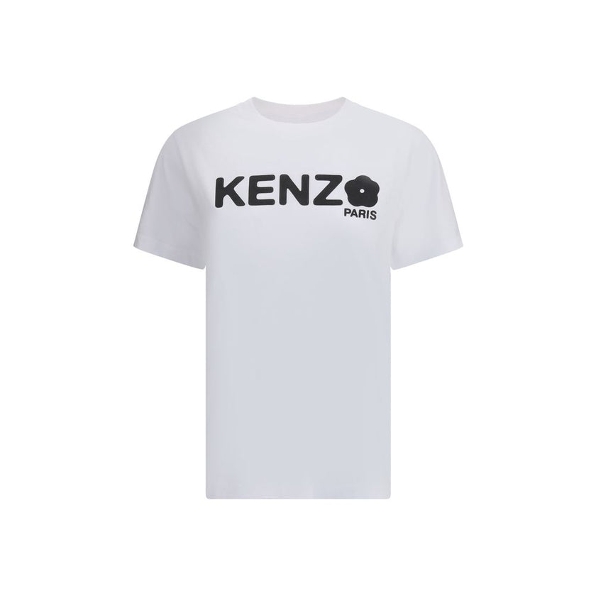 White Cotton T-ShirtKenzo’s cotton Gots Boke Flower 2.0 T-Shirt is an item with a bold, contemporary style. Featuring a ribbed crew neck, it offers a comfortable and versatile fit. The maxi print with the brand’s iconic logo on the front creates a strong