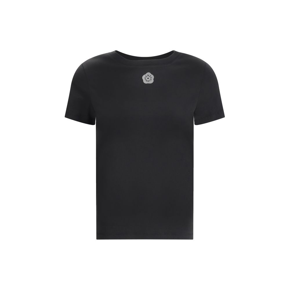 Black Cotton T-ShirtKenzo’s Gots Boke Flower 2.0 cotton T-Shirt expresses the brand’s creative spirit through an essential yet distinctive design. Made of GOTS-certified cotton, a guarantee of sustainability and quality, it features a ribbed crew neck tha
