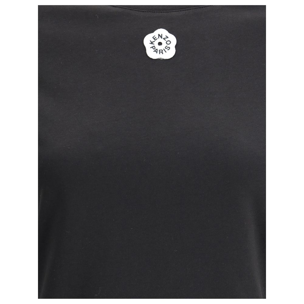 Black Cotton T-ShirtKenzo’s Gots Boke Flower 2.0 cotton T-Shirt expresses the brand’s creative spirit through an essential yet distinctive design. Made of GOTS-certified cotton, a guarantee of sustainability and quality, it features a ribbed crew neck tha