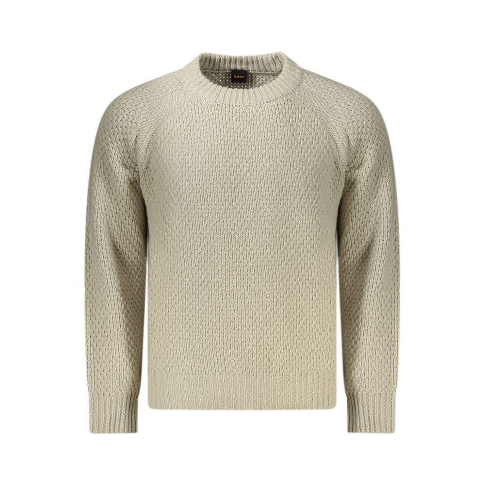 Beige Wool SweaterLONG SLEEVE SWEATER, CREW NECK, CONTRASTING DETAILS, LOGOBeige Wool Sweater${tagsHugo BossAulae Beige Wool Sweater Hugo BossAulae Beige Wool Sweater LONG SLEEVE SWEATER, CREW NECK, CONTRASTING DETAILS, LOGO 110296138070,11273,Beige,Cloth
