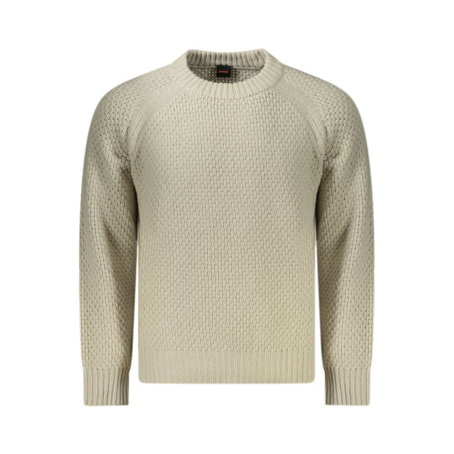 Beige Wool SweaterLONG SLEEVE SWEATER, CREW NECK, CONTRASTING DETAILS, LOGOBeige Wool Sweater${tagsHugo BossAulae Beige Wool Sweater Hugo BossAulae Beige Wool Sweater LONG SLEEVE SWEATER, CREW NECK, CONTRASTING DETAILS, LOGO 110296138070,11273,Beige,Cloth