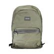 Green Polyester BackpackBACKPACK 1 HANDLE, ADJUSTABLE STRAPS, 1 EXTERNAL POCKET, 1 INTERNAL POCKET, 1 INTERNAL COMPARTMENT WITH LAP-TOP HOLDER, PEN HOLDER SPACES, CONTRASTING DETAILS, WATER REPELLENT, ZIP CLOSURE, APPLICATION, LOGO, 95% RECYCLED POLYESTER