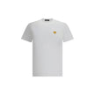 White Cotton T-ShirtVersace’s cotton T-Shirt combines essential elegance and distinctive identity in a striking casual piece. Made of soft monochrome patterned cotton, it features a ribbed crew neck and a regular fit that ensures comfort and versatility.