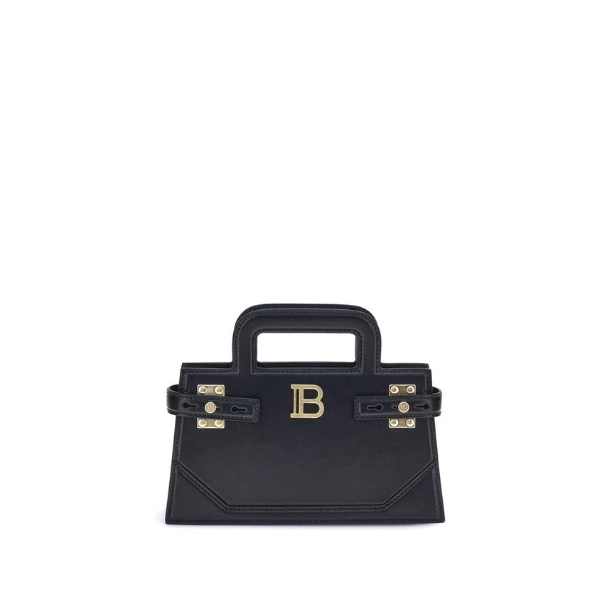 B-buzz Small HandbagBalmain’s B-Buzz small Handbag features two top handles and a removable chain strap, adding to its versatility. The metal 