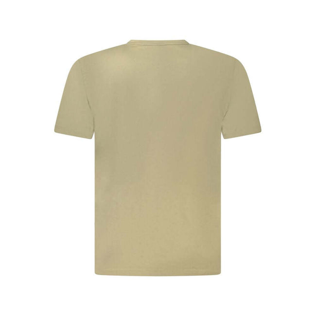 Green Cotton Men T-ShirtElevate your casual ensemble with this enviable Hugo Boss T-shirt. Crafted for the modern man who appreciates timeless sophistication, this short-sleeve, crew neck tee is accentuated with intricate embroidery and a distinctive logo