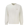 White Cotton Men SweaterElevate your wardrobe with the chic sophistication of Calvin Klein. This brushed long sleeve sweatshirt, featuring a sleek crew neck and a bold logo application, is the epitome of urban elegance. Crafted from a premium blend of cot