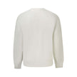 White Cotton Men SweaterElevate your wardrobe with the chic sophistication of Calvin Klein. This brushed long sleeve sweatshirt, featuring a sleek crew neck and a bold logo application, is the epitome of urban elegance. Crafted from a premium blend of cot