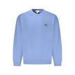 Blue Cotton Men SweaterEmbrace the fusion of comfort and style with this Calvin Klein long sleeve sweatshirt. Its exquisite brushed finish and iconic logo application echo a contemporary vibe, perfect for the fashion-forward individual. Crafted from a ble