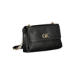 Black Polyester HandbagBAG 2 CHAIN SHOULDER HANDLES, 1 EXTERNAL POCKET, 2 COMPARTMENTS, 1 INTERNAL POCKET, CONTRASTING DETAILS, SWIVEL CLOSURE, LOGO, 50% RECYCLED POLYESTERBlack Polyester Handbag${tagsCalvin KleinAulae Black Polyester Handbag Calvin Klein
