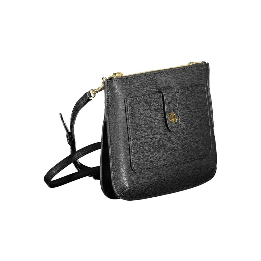 Black Leather Handbagadjustable and removable shoulder bag, 1 external pocket, 1 internal pocket, contrasting details, zip and snap closure, logoBlack Leather Handbag${tagsRalph LaurenAulae Black Leather Handbag Ralph LaurenAulae Black Leather Handbag adj