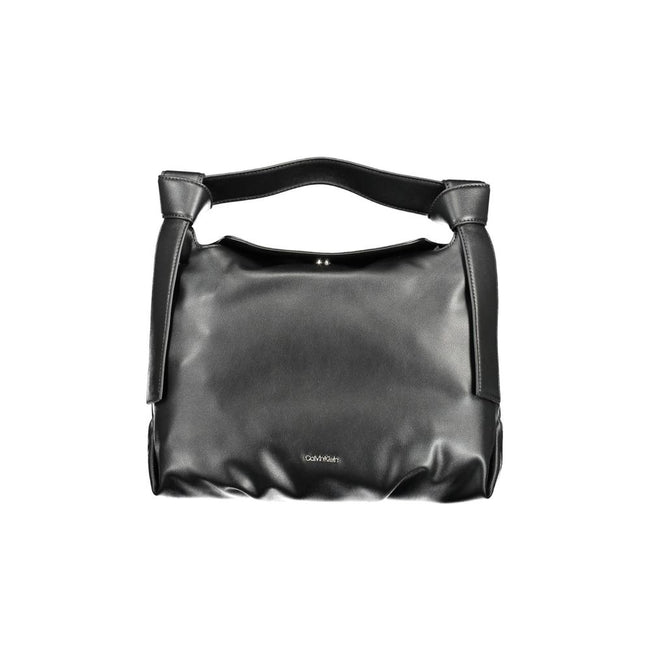 Black Polyester Handbagbag 1 handle, adjustable and removable shoulder strap, 1 inside pocket, contrasting details, snap closure, logo, 100% recycled polyesterBlack Polyester Handbag${tagsCalvin KleinAulae Black Polyester Handbag Calvin KleinAulae Black P