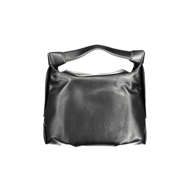 Black Polyester Handbagbag 1 handle, adjustable and removable shoulder strap, 1 inside pocket, contrasting details, snap closure, logo, 100% recycled polyesterBlack Polyester Handbag${tagsCalvin KleinAulae Black Polyester Handbag Calvin KleinAulae Black P