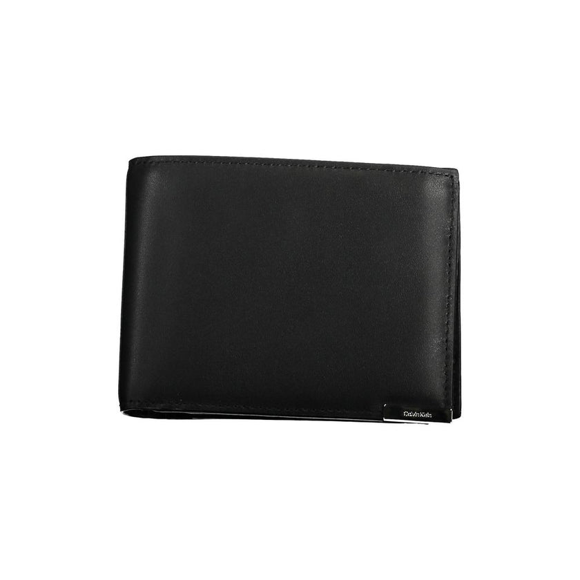Black Leather Walletwallet 2 compartments, internal spaces formed by cards, coin purse, rfid blocker, contrasting details, logoBlack Leather Wallet${tagsCalvin KleinAulae Black Leather Wallet Calvin KleinAulae Black Leather Wallet wallet 2 compartments, i