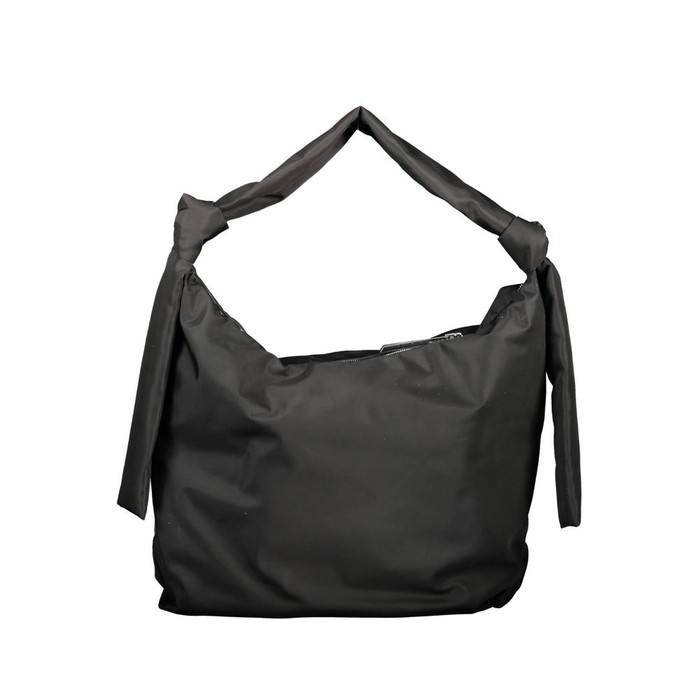 Black Polyester Handbagbag, 1 shoulder handle, 2 inside pockets, application, logo, 60% recycled polyesterBlack Polyester Handbag${tagsCalvin KleinAulae Black Polyester Handbag Calvin KleinAulae Black Polyester Handbag bag, 1 shoulder handle, 2 inside poc