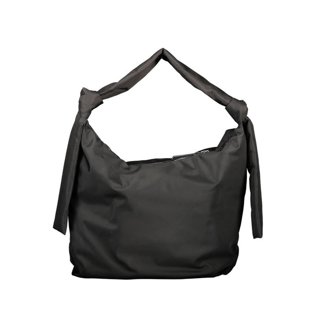 Black Polyester Handbagbag, 1 shoulder handle, 2 inside pockets, application, logo, 60% recycled polyesterBlack Polyester Handbag${tagsCalvin KleinAulae Black Polyester Handbag Calvin KleinAulae Black Polyester Handbag bag, 1 shoulder handle, 2 inside poc