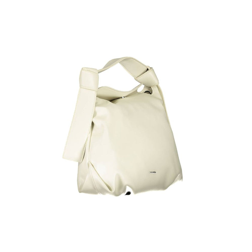 Beige Polyester Handbagbag 1 handle, adjustable and removable shoulder strap, 1 inside pocket, contrasting details, snap closure, logo, 100% recycled polyesterBeige Polyester Handbag${tagsCalvin KleinAulae Beige Polyester Handbag Calvin KleinAulae Beige P