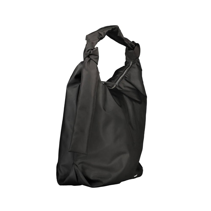 Black Polyester Handbagbag, 1 shoulder handle, 2 inside pockets, application, logo, 60% recycled polyesterBlack Polyester Handbag${tagsCalvin KleinAulae Black Polyester Handbag Calvin KleinAulae Black Polyester Handbag bag, 1 shoulder handle, 2 inside poc