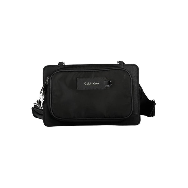 Black Polyester Shoulder Bagadjustable and removable shoulder strap. 1 external pocket, contrasting details, zip closure, logo, 60% recycled polyesterBlack Polyester Shoulder Bag${tagsCalvin KleinAulae Black Polyester Shoulder Bag Calvin KleinAulae Black