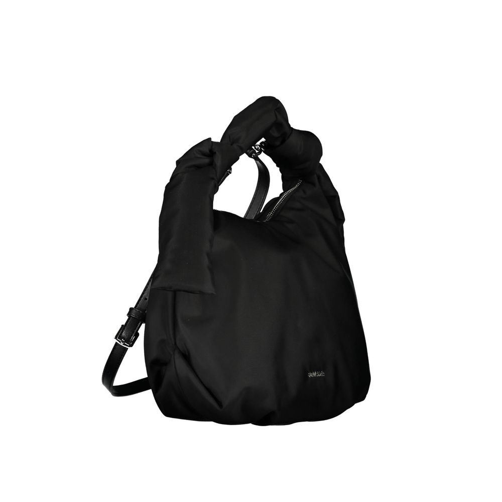 Black Polyester Handbagbag 1 handle, adjustable and removable shoulder strap, 2 inside pockets, zip closure, contrasting details, logo, 60 recycled polyesterBlack Polyester Handbag${tagsCalvin KleinAulae Black Polyester Handbag Calvin KleinAulae Black Pol