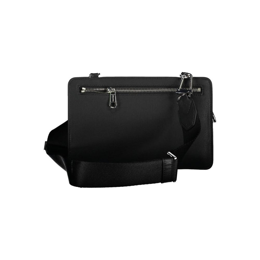 Black Polyester Shoulder Bagadjustable and removable shoulder strap. 1 external pocket, contrasting details, zip closure, logo, 60% recycled polyesterBlack Polyester Shoulder Bag${tagsCalvin KleinAulae Black Polyester Shoulder Bag Calvin KleinAulae Black