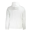 White Cotton Men SweaterElevate your style with this sleek Calvin Klein sweatshirt, a piece that seamlessly blends comfort with the label’s signature minimalist aesthetic. The long-sleeved, brushed design features a cozy hood and a convenient central pock