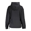 Black Cotton Women SweaterElevate your casual wear with this sleek Calvin Klein long-sleeved sweatshirt. Crafted for those who appreciate the balance of comfort and style, it features a cozy brushed interior, a handy central pocket, and a drawstring waist