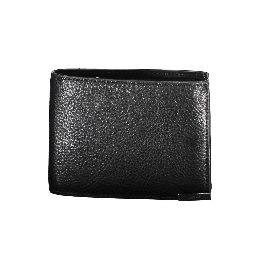 Black Leather Walletwallet 2 compartments, purse with zip, double spaces formed by cards, rfid block, logoBlack Leather Wallet${tagsCalvin KleinAulae Black Leather Wallet Calvin KleinAulae Black Leather Wallet wallet 2 compartments, purse with zip, double